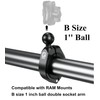 BRCOVAN 2PCS Aluminum Alloy Large Bar Clamp Mount with 1''