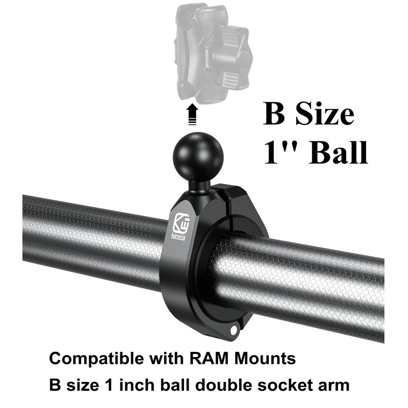 BRCOVAN 2PCS Aluminum Alloy Large Bar Clamp Mount with 1''