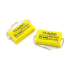 FX-AUDIO- Limited Production Specific Audio Polyester Film Capacitors 250V 2.2μF 225J 2-Pack Network Tweeter