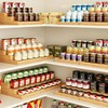 TISTON Expandable Bamboo Can Organizer for Pantry, 3-Tier Adjustable Pantry