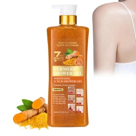 Unbranded Exfoliating Body Wash with Turmeric - Moisturizing Shower Gel for Smooth Skin