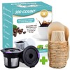 2 Reusable Keurg Cups & 300 Unbleached Keurg Coffee Pods