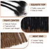 IIFLYDSFA 0.8cm Thickness #T1B/30 Human Hair Dreadlock Extensions for Men/Women