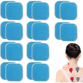Replacement Sets Gel Pads 20 Pieces 6 x 4 cm Electrode Pads for Abdominal Trainer Gel Pads Replacement Sets Replacement Gel Pad Compatible with Beurer EM 59 Heat Digital TENS Electrode Pads for