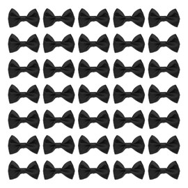sourcing map 200pcs Mini Tie Bows 1.5 Inch Small Tiny Bowknot, Black Ribbon Bows for DIY Crafts, Sewing Appliques, Gifts Ornament, Scrapbooking, Belts, Hair Clips Decoration