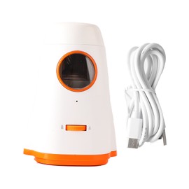 Electric Pencil Sharpener Full Automatic 1200mAh USB Charge High Speed Electric Sharpener for Family Office School White