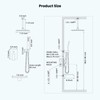 gotonovo Rain Shower System Rainfall Shower Head Combo Shower Faucet