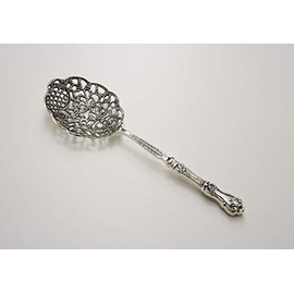 ROYAL QUEEN Sheffield Sweet service ladle Perforeted style cod.5313651 cm 28x9 by Varotto & Co.