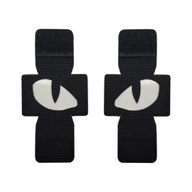2pcs Military Tactical Patches,MOLLE Reflective Tiger Eyes Morale Patches for Clothing Backpack Armband