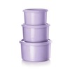 One Touch Canister 3 Piece Set Airtight Container Kitchen Storage