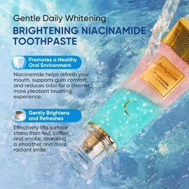 BodyAccel Niacinamide Whitening Toothpaste – Natural Whitening Toothpaste with Niacinamide, Gentle Formula for Brighter Teeth & Fresh Breath, 2-Pack (2)