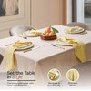 HEIRLOOM COMFORT Lemon Yellow Honeycomb Weave Cloth Napkins Set of