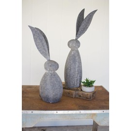Kalalou CHE1213 Faux Stone Rabbit with Tall Ears, See Image