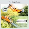 LUXBIRD 2-in-1 Mini Hedge Trimmer Cordless,Light Handheld Grass Trimmer, Electric