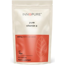 INNOPURE Pure Vitamin C Capsules 1000mg (No Fillers or Binders) Pure-Fill Supplement, Easy to Swallow 1 Daily Capsule (Not Tablets) 90 Capsules