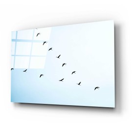 Epic Art 'V Formation' by Epic Portfolio, Acrylic Glass Wall Art, 24"x16"