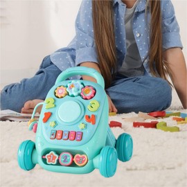 perfeclan Baby Push Toy Baby Learning Gift for Infant Boys Girls Educational Infants Musical Activity Center Music Toy, green