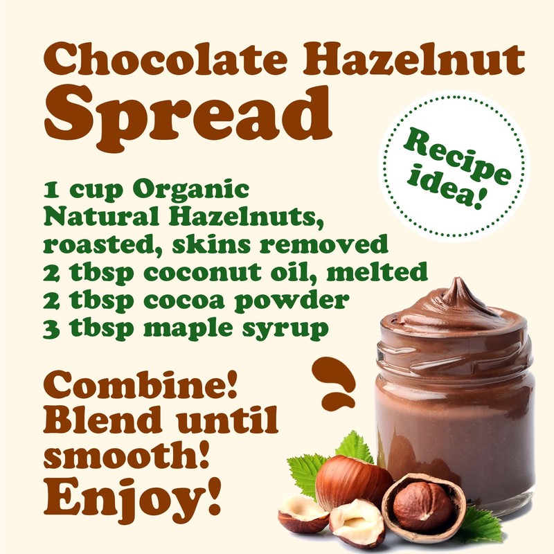 Food to Live Organic Hazelnuts, 4 Pounds – Non-GMO, Raw