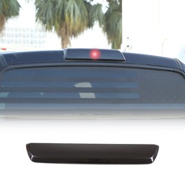Third Brake Light Cover Trim,3rd Third Brake Tail Light Lamp Cover Trim Overlay Compatible with 2007-2021 Toyota Tundra,High Mount Stop Light Rear Tail Light Cover Trim Made of ABS,Smoked Lens