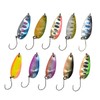 Orurdo qb100211a04n0 Barbless Hooks Micro Spoons 10 Piece Set (0.2