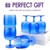 yongzhenlite Set of 6 Acrylic Wine Goblets,12 oz plastic Wine