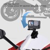 Motorcycle Windshield Clip for Insta360 Action 4 5, Aluminum Alloy