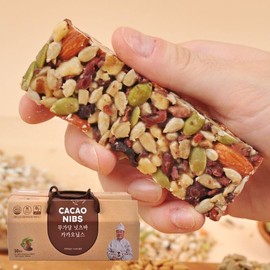 저당  넛츠바 선물세트 카카오닙스 30봉(1박스) Low Sugar Nuts Bar Gift Set Cacao Nibs 30 Packets (1 Box)