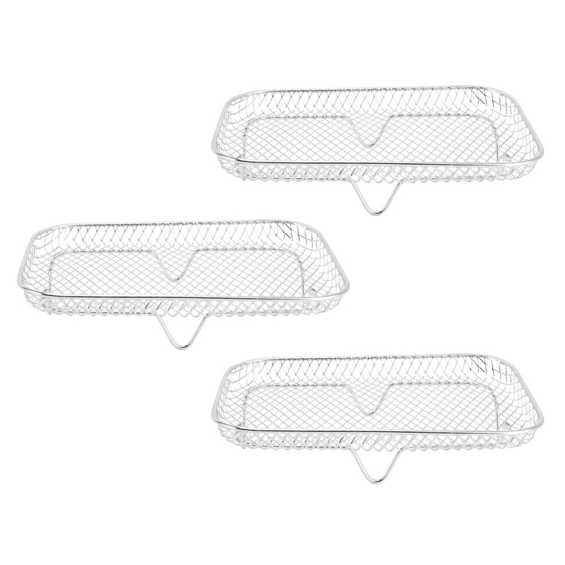 3PCS Fryer Rack Set 304 Stainless Steel Stackable Multi Layer
