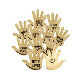 High Five Lapel Pins & Cards (Set of 10)