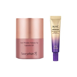 NEW Sooryehan Anti-Wrinkle Volume Up Lip Serin 15ml + AHC Eye Cream Season 13 12ml / NEW 수려한 안티 링클 볼륨업 립세린 15ml + AHC 아이크림 시즌13 12ml