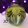 3D Printed - Mechanical Gear Ball Figurine Decor Plastic Smooth:_Green