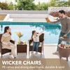Devoko Devoko Patio Porch Furniture Sets 3 Pieces PE Rattan