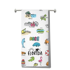 MYSOMY Florida Kitchen Towels Florida Kitchen Gifts Florida Dish Towel Florida Kitchen Decor Florida Housewarming Gift (Florida UK)