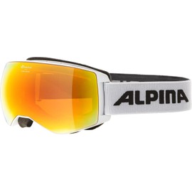 ALPINA Sports Naator HM A7269 8 11 Ski Goggles Plastic/Polycarbonate White/Orange 100% UV Protection