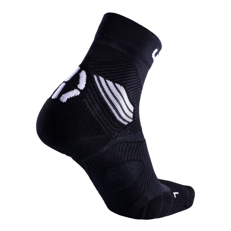 UYN Men's Run Trail Challenge Sock, Black/White, M EU