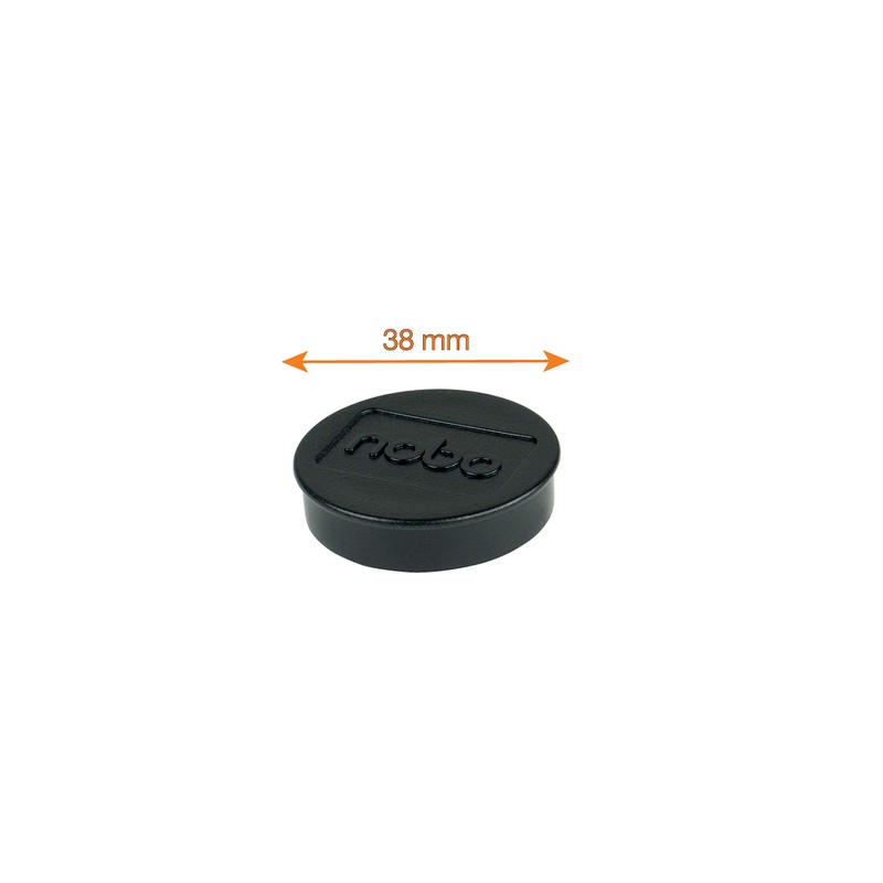 Nobo Magnetic Whiteboard Magnets, 38 mm, Pack of 10, 1915312,