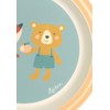 Sigikid Plate Bear & Fox rPET "4 Friends" Blue, One