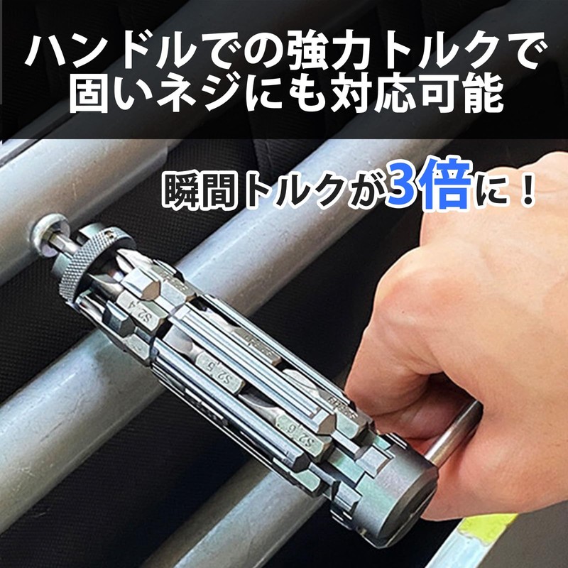 Symtik S Screwdriver Set, 18-bit Body Storage, Built-In Handle, BRIGTH