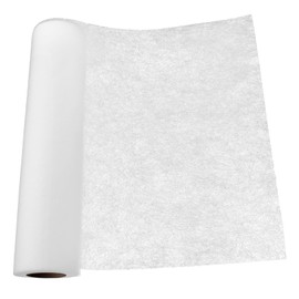 DOITOOL Double-Sided Iron-On Fusible Interfacing for Sewing White Non-Woven Fabric Stabilizer 1.5m Length for Quilting and DIY Craft Projects