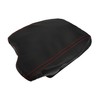 X AUTOHAUX Black PU Leather Car Center Console Lid Armrest