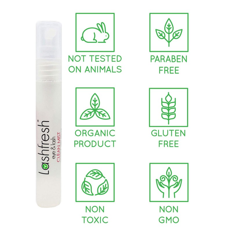 Lashfresh Eye & Lash Clean Mist Cleanser for Eyelash Extensions,