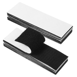 COMNICO 6x2 inch Super Adhesive Hook and Loop Strips, 6 Pair Heavy Duty Nylon Hook and Loop Strips Adhesive Fastener for Home Office Indoor Outdoor Crafting DIY Wall Strip Heat Resistant Waterproof
