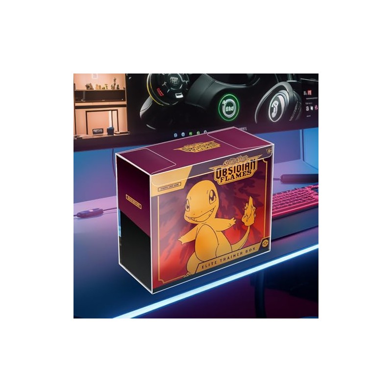 【5 Pcs】 PKMN ETB Protector Case, Elite Trainer Box Protector,