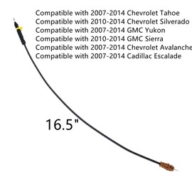 16.5" Door Latch Cable Compatible with Chevy Silverado Tahoe Yukon Sierra Escalade 2007-2014 Inside Door Handle Latch Release Cable Driver/Passenger Side Replace# 25880301 25876384 924-360