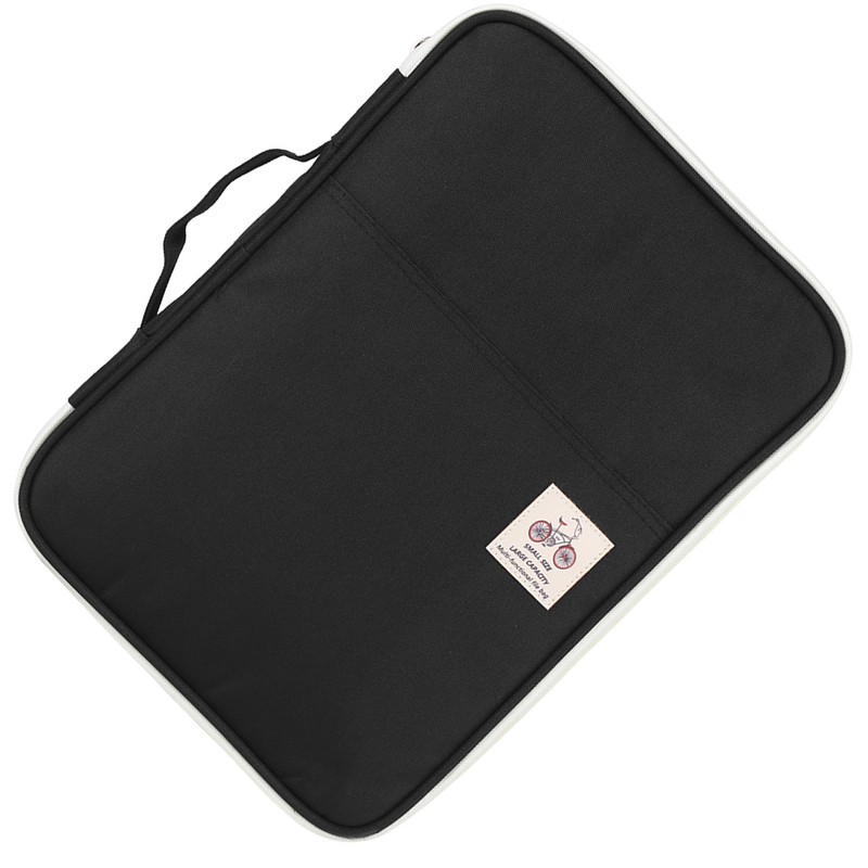 A4 Document Bag File Folder Portfolio Organizer Computer Notebook Zippered