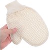Guantes de Baño de Sisal Beige de Doble Cara para