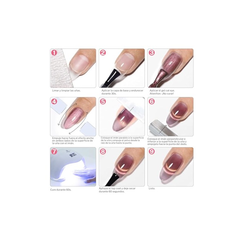 CHERIMOYA Esmalte de Uñas de Gel Ojos de Gato Galaxy