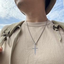 Vurotry Anime Necklaces for Men Judgement Chain Necklace Hxh Cosplay Necklace Anime Enthusiasts' Necklace Jewelry (Silver)