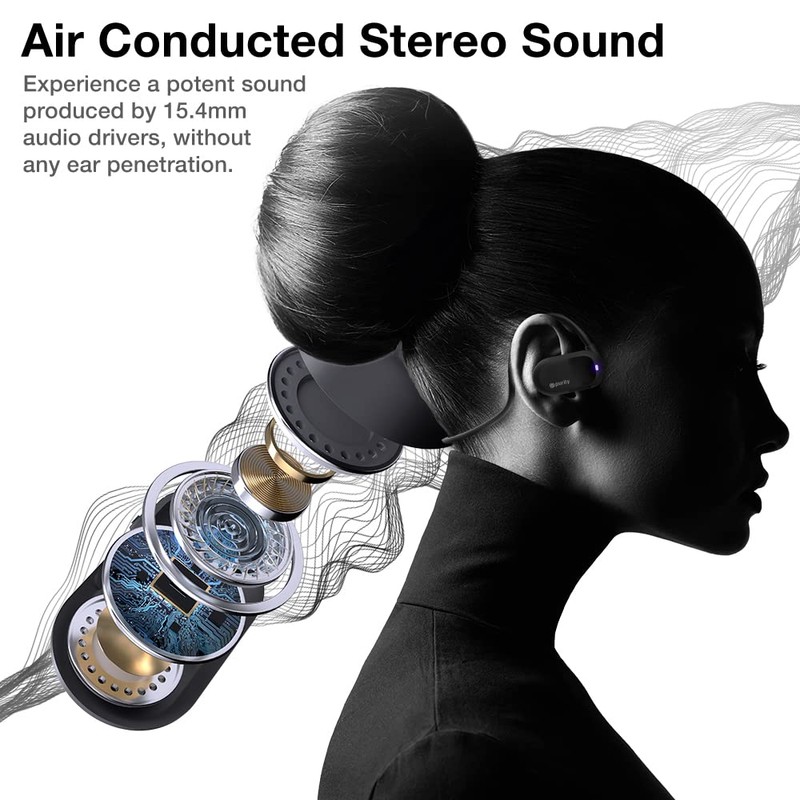 Purity Air Open Ear Headphones - True Air Conduction Wireless