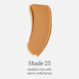 Saie Glowy Super Skin Tint Liquid Foundation - Weightless + Dewy Foundation with Lightweight Medium Coverage - Hydrating Face Makeup + Skin Care Serum Hybrid with Hyaluronic Acid - Shade 23 (1.01 oz)